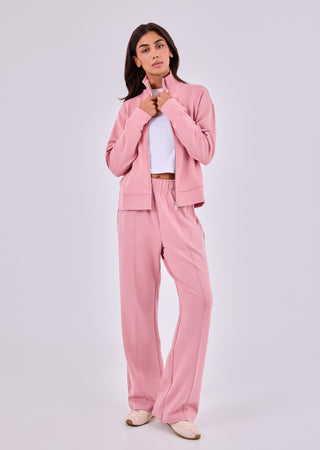 LC Funnel Neck Jackets Women's Funnel Neck Jacket Dusty Pink