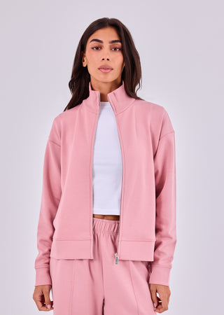 LC Funnel Neck Jackets Women's Funnel Neck Jacket Dusty Pink