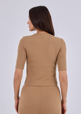 LC Half Sleeve Tee Women's Half Sleeve Tee Camel