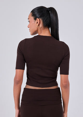 LC Half Sleeve Tee Women's Half Sleeve Tee Dark Cocoa