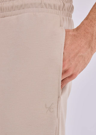 LC Home Men's All-Around Lounge Straight Leg Pants Beige