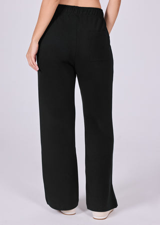 LC Home Women's Straight Leg Pants Black