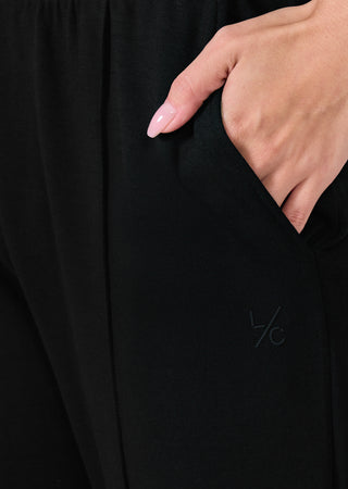 LC Home Women's Straight Leg Pants Black