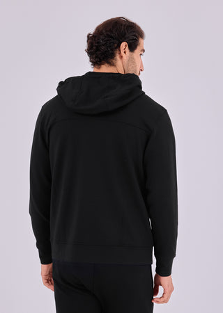 LC Hoodies Men's Zip Up Hoodie Black