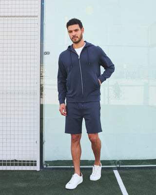 LC Hoodies Men's Zip Up Hoodie Dark Navy