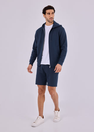 LC Hoodies Men's Zip Up Hoodie Dark Navy