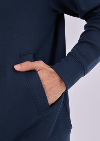 LC Hoodies Men's Zip Up Hoodie Dark Navy