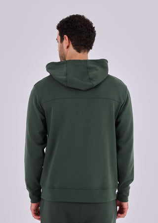 LC Hoodies Men's Zip Up Hoodie Green Forest