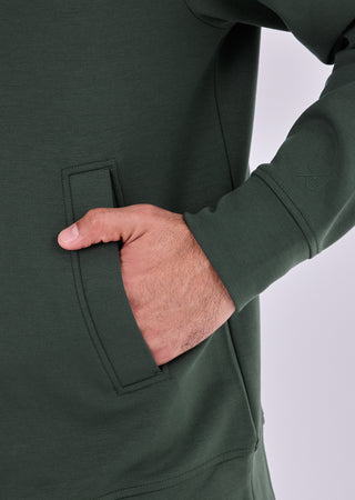 LC Hoodies Men's Zip Up Hoodie Green Forest
