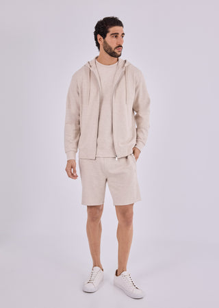 LC Hoodies Men's Zip Up Hoodie Oatmeal Heather