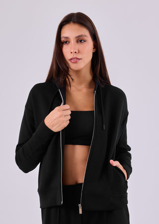 LC Hoodies Women's Zip Up Hoodie Black
