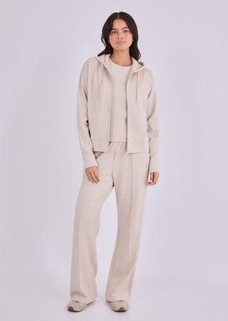 LC Hoodies Women's Zip Up Hoodie Oatmeal Heather