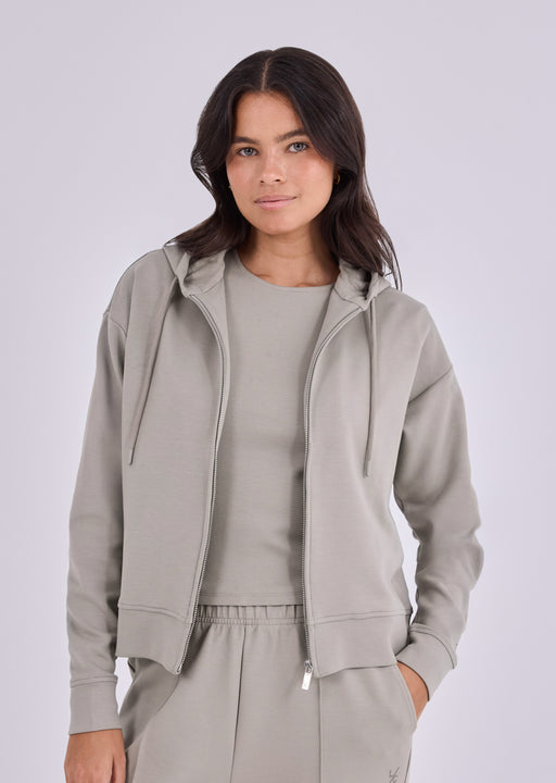 Women's Zip Up Hoodie Vintage Khaki