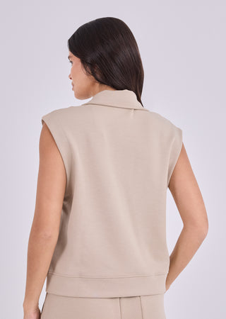 LC Jacket All-Around Lounge Half Zip Sweatshirt Beige