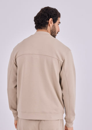 LC Jacket Men's All-Around Lounge Bomber Beige