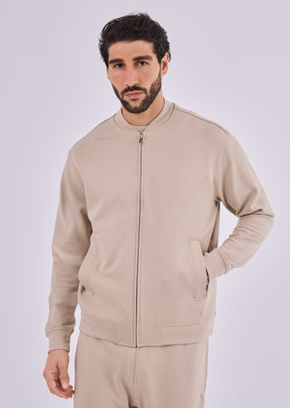LC Jacket Men's All-Around Lounge Bomber Beige