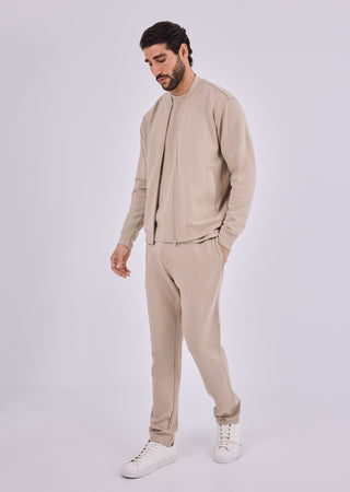 LC Jacket Men's All-Around Lounge Bomber Beige
