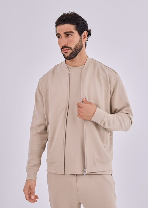 Men's Bomber Jacket Beige