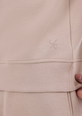 LC Jacket Men's All-Around Lounge Half-Zip Sweat Beige