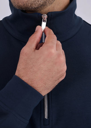LC Jacket Men's All-Around Lounge Half-Zip Sweat Dark Navy