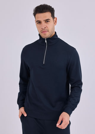 LC Jacket Men's All-Around Lounge Half-Zip Sweat Dark Navy