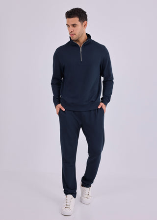 LC Jacket Men's Half-Zip Sweat Dark Navy