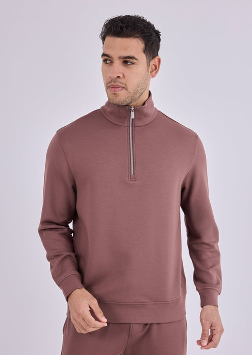 Men's Half-Zip Sweat Tawny Rust
