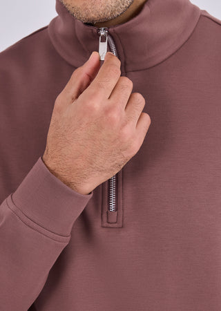 LC Jacket Men's Half-Zip Sweat Tawny Rust