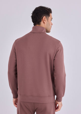 LC Jacket Men's Half-Zip Sweat Tawny Rust