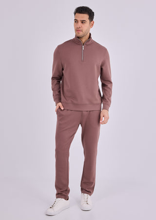 LC Jacket Men's Half-Zip Sweat Tawny Rust