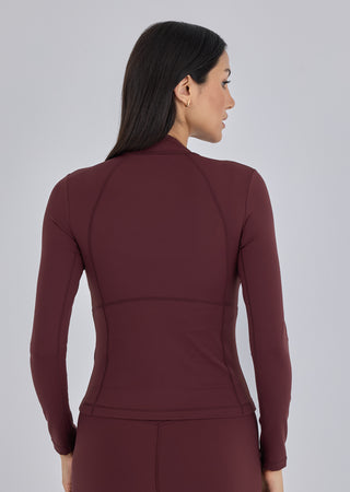 LC Jacket Women's Active Zip Jacket Dark Burgundy