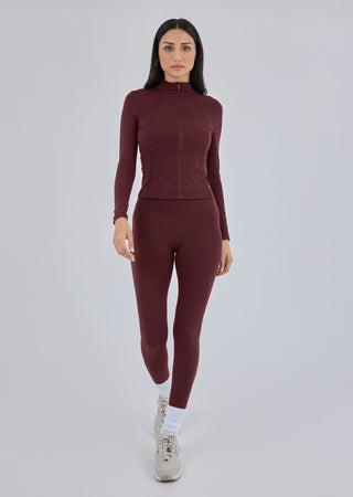 LC Jacket Women's Active Zip Jacket Dark Burgundy