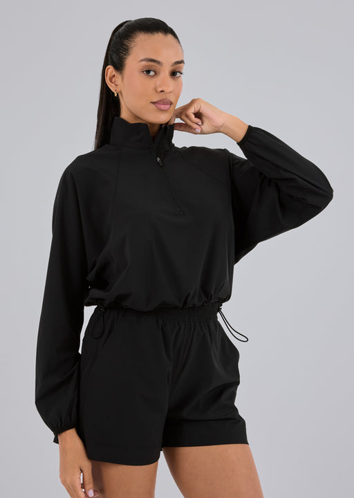 Women's Half Zip Jacket Black