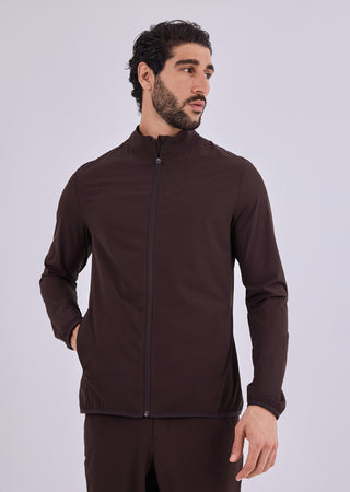 LC Jackets Men's Zip Through Jacket Dark Cocoa