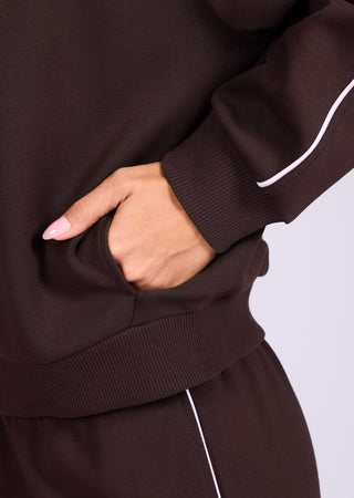 LC Jackets Women's Raglan Jacket Dark Cocoa