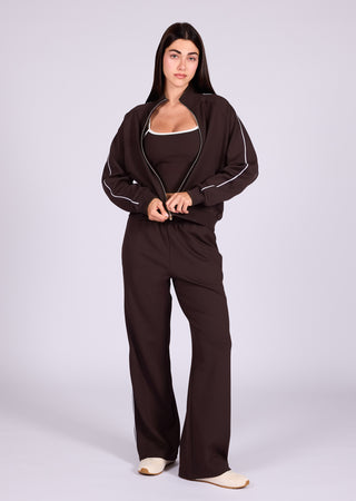 LC Jackets Women's Raglan Jacket Dark Cocoa