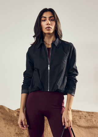 LC Jackets Women's Trench Zip Jacket Navy