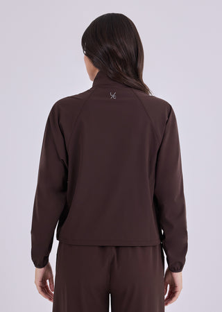 LC Jackets Women's Zip Through Jacket Dark Cocoa