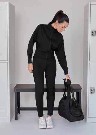 LC Jackets Women's Zip Up Black