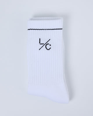 LC LC Athletic Socks Unisex White