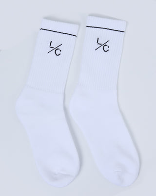 LC LC Athletic Socks Unisex White