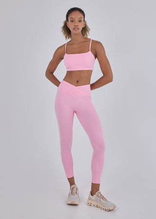 LC Legging All Day Wrap Waist Legging 7/8 Blush Pink