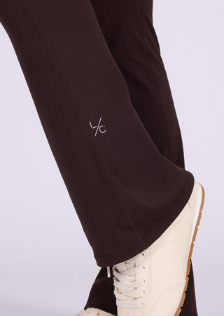 LC Legging Women's Contrast Kick Flare Legging Dark Cocoa (Regular)