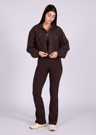 LC Legging Women's Contrast Kick Flare Legging Dark Cocoa (Regular)