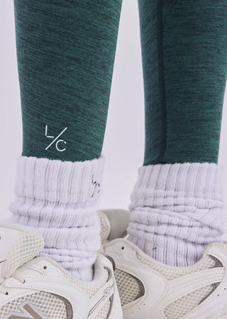 LC Leggings Women's Classic 7/8 Legging Teal Marl