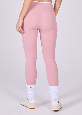 LC Leggings Women's Contrast Leggings 7/8 Dusty Pink