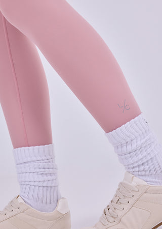 LC Leggings Women's Contrast Leggings 7/8 Dusty Pink