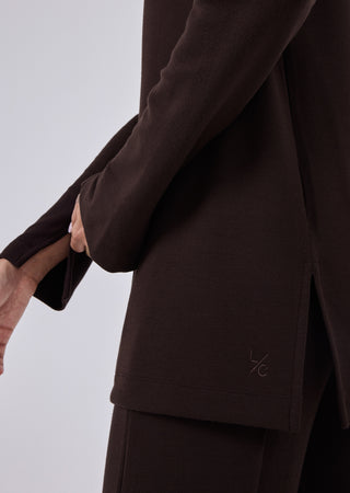 LC Long Sleeve Top Women's Long Sleeve Top Dark Cocoa