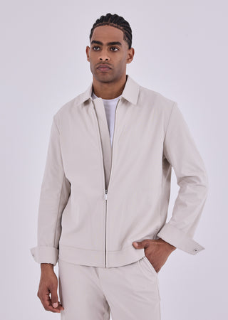 LC Men's Jacket & Relaxed Shorts 7'R Set Stone