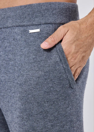 LC Men's Polo Top & Jogger Set Grey Marl